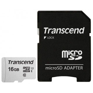 Transcend 16GB MicroSDHC U1 Class10 +SD adapter